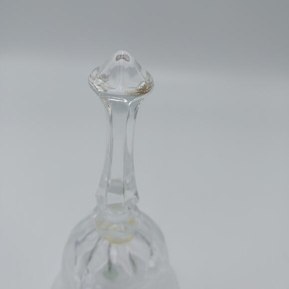 Vintage Etched Crystal Bell - Picture 3 of 5
